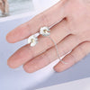 925 Stamp Silver Color Earrings yellow flower Ear Stud Womens  Party Jewelry Love Gift