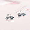925 Stamp Silver Color Women Jewelry Earrings Bicycle Zircon Style Stud Earing Charm Girls Gifts Christmas