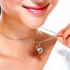 925 Stamped Silver purple crystal romantic heart pendant Necklace for Women party wedding Jewelry Holiday gifts