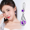 925 Stamped silver crystal romantic earrings for women designer jewelry party wedding engagement gifts