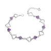 Luxury 925 Sterling Silver Bracelets Heart Charm Bracelet High Quality Men Women Fine Bracelet Women Jewelry Christmas Gifts