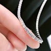 925 Sterling Silver Covered with 3mm High Carbon Diamond Necklace for Women Valentine's Day Anniversary Jewelry 2021 New
