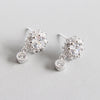Luxury 925 Sterling Silver Jewelry Cute Long Zircon Flower Earrings for Women Earrings Fashion Jewelry Brincos