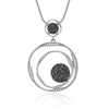 Big Round Pendant Crystal Necklace For Women Rose Gold Long Necklac Sweater Chain Statement Jewelry Gifts 2022 Fashion