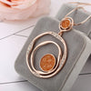 Big Round Pendant Crystal Necklace For Women Rose Gold Long Necklac Sweater Chain Statement Jewelry Gifts 2022 Fashion