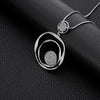 Big Round Pendant Crystal Necklace For Women Rose Gold Long Necklac Sweater Chain Statement Jewelry Gifts 2022 Fashion