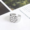 Brand Chunky Small Daisy Rings For Women Girls Elegant Design Hiphop Round Flower Ring Chrysanthemum Party Jewelry A934