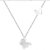 Luxury Brand European Fashion Jewelry Original Crystals From Swarovski Pendant Two Swans Necklaces Women Handmade Maxi