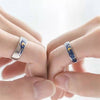 Brand Van Gogh Night Open Rings For Women Men Simple Design Silver Color Lovers Blue Starry Sky Ring Party Jewelry A946