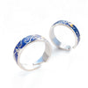 Brand Van Gogh Night Open Rings For Women Men Simple Design Silver Color Lovers Blue Starry Sky Ring Party Jewelry A946