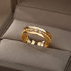CZ Crystal Rings For Women Stainless Steel Engagement Finger Ring Wedding Band Couple Party Jewelry Gift anillos mujer