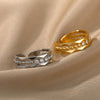 CZ Crystal Rings For Women Stainless Steel Engagement Finger Ring Wedding Band Couple Party Jewelry Gift anillos mujer