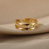 CZ Crystal Rings For Women Stainless Steel Engagement Finger Ring Wedding Band Couple Party Jewelry Gift anillos mujer
