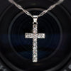 Classic Cross CZ Pendant Necklace Women's Wedding Party Clavicle  Chain Romantic Valentine's Day Jewelry Gifts