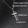 Classic Cross CZ Pendant Necklace Women's Wedding Party Clavicle  Chain Romantic Valentine's Day Jewelry Gifts