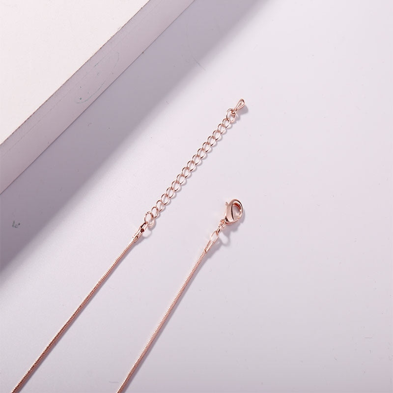 Crystal Boy Girl Kids Pendant Necklaces For Women Gold Silver Color Double Layer Chain Necklaces Jewellery 2022