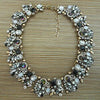Crystal Large Collar Big Choker Necklace Women Boho Ethnic Statement Necklace Female Indian Rhinestone Big Necklace Girl