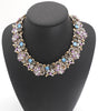 Crystal Large Collar Big Choker Necklace Women Boho Ethnic Statement Necklace Female Indian Rhinestone Big Necklace Girl
