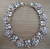 Crystal Large Collar Big Choker Necklace Women Boho Ethnic Statement Necklace Female Indian Rhinestone Big Necklace Girl