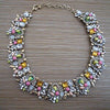 Crystal Large Collar Big Choker Necklace Women Boho Ethnic Statement Necklace Female Indian Rhinestone Big Necklace Girl
