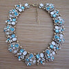 Crystal Large Collar Big Choker Necklace Women Boho Ethnic Statement Necklace Female Indian Rhinestone Big Necklace Girl