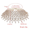 Crystal Rhinestone Choker Necklace For Women Tassel Chain Punk Hyperbole Vintage Necklace Statement Jewelry