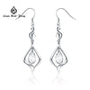 Luxury Dangles Long Earring for Women 925 Sterling Silver Wedding Drop Earrings Zircon Party Gift Red White Color Wholesale