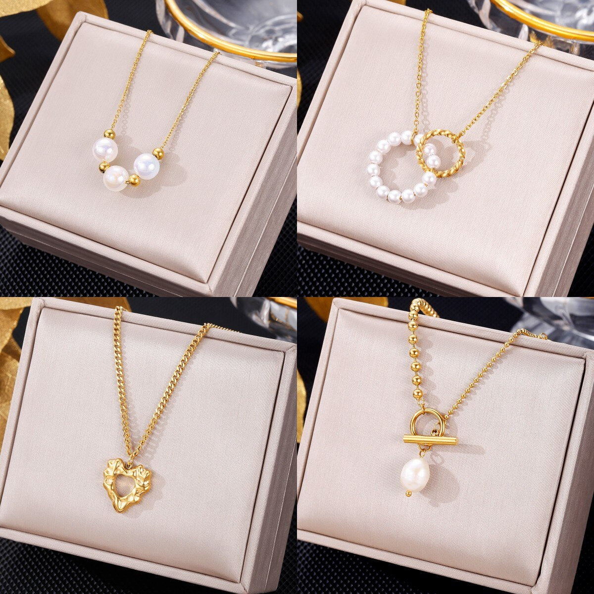 Designer Pearl Heart Necklace Beaded Choker Necklace Penadnt Chain Necklace Valentines Day Bridesmaid Gift Boho Jewelry