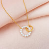 Designer Pearl Heart Necklace Beaded Choker Necklace Penadnt Chain Necklace Valentines Day Bridesmaid Gift Boho Jewelry