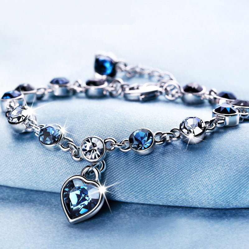 Luxury Fashion AAAA Crystal Bracelet Charm Bride Wedding Anniversary Commemorate Gift Supply Exquisite Jewelry Packaging