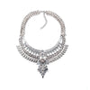 Luxury Fashion Crystal Necklace Europe Chunky Lucky Crystal Tassel Bib Statement Necklaces & Pendants Neckalces for Women