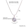 Female Silvery Pink CZ Zircon Big Water Drop Pedants Necklaces Long/Short Snake Chain Necklaces For Women Wedding Jewelry