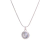Female Silvery Pink CZ Zircon Big Water Drop Pedants Necklaces Long/Short Snake Chain Necklaces For Women Wedding Jewelry