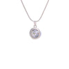 Female Silvery Pink CZ Zircon Big Water Drop Pedants Necklaces Long/Short Snake Chain Necklaces For Women Wedding Jewelry