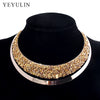 Full Crystal Choker Necklace Exaggerated  Maxi Statement Choker Collar Necklaces Bijoux Jewelry For Women