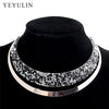 Full Crystal Choker Necklace Exaggerated  Maxi Statement Choker Collar Necklaces Bijoux Jewelry For Women