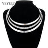 Full Crystal Choker Necklace Exaggerated  Maxi Statement Choker Collar Necklaces Bijoux Jewelry For Women