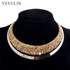 Full Crystal Choker Necklace Exaggerated  Maxi Statement Choker Collar Necklaces Bijoux Jewelry For Women