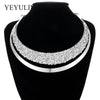 Full Crystal Choker Necklace Exaggerated  Maxi Statement Choker Collar Necklaces Bijoux Jewelry For Women