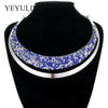 Full Crystal Choker Necklace Exaggerated  Maxi Statement Choker Collar Necklaces Bijoux Jewelry For Women