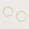 Gold Color Geometry Hoop Earrings For Woman Party Gifts Female Piercing Ear Accessory Jewelry Korean  2022