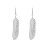Gold Color Long Drop Feather Pendant for Earings Woman‘s Party Charm Gift Earring Accessories Korean Jewelry2022