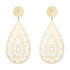 Gold Silver Color Big Pendant Earrings for Women Party Wedding Gift Drop Piercing Earring Jewelry Accessory 2022