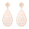 Gold Silver Color Big Pendant Earrings for Women Party Wedding Gift Drop Piercing Earring Jewelry Accessory 2022