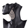 Gold Silver Color Big Pendant Earrings for Women Party Wedding Gift Drop Piercing Earring Jewelry Accessory 2022