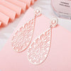 Gold Silver Color Big Pendant Earrings for Women Party Wedding Gift Drop Piercing Earring Jewelry Accessory 2022