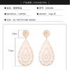 Gold Silver Color Big Pendant Earrings for Women Party Wedding Gift Drop Piercing Earring Jewelry Accessory 2022