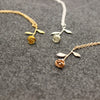 Gold Silver Plated Beauty and the Beast Rose Pendant Necklace Anniversary Jewelry Gift Sale