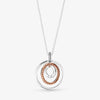 Jewelry Round Rose Gold Pendant Trendy 925 Sterling Silver Chain Necklace  Choker Designer Gifts For Women Unisex