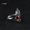 Luxury Natural Stone Red Jade Wedding Ring For Women 100% 925 Sterling Silver Ring Fine Jewelry Classic Lucky Coin Animal SR17